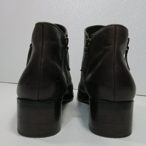 Cole Haan EST 1926 Double Zipper Leather Dress Footwear Dress Boots Booties 10 B - Picture 6 of 7